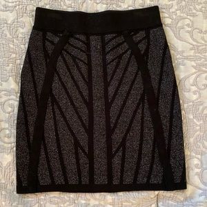 Women’s Black and Silver Skirt